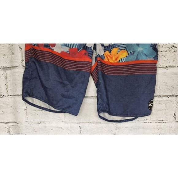 O'Neill Boardshorts Mens Size 32 Swim Trunks Shorts Hawaiian beach Floral - Picture 2 of 6